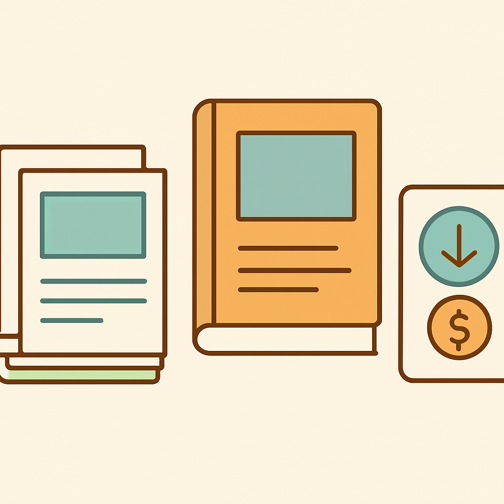 Ilustrasi sampul: Tutorial: Menghasilkan Uang dari Produk Digital (Template, Prompt, Ebook)