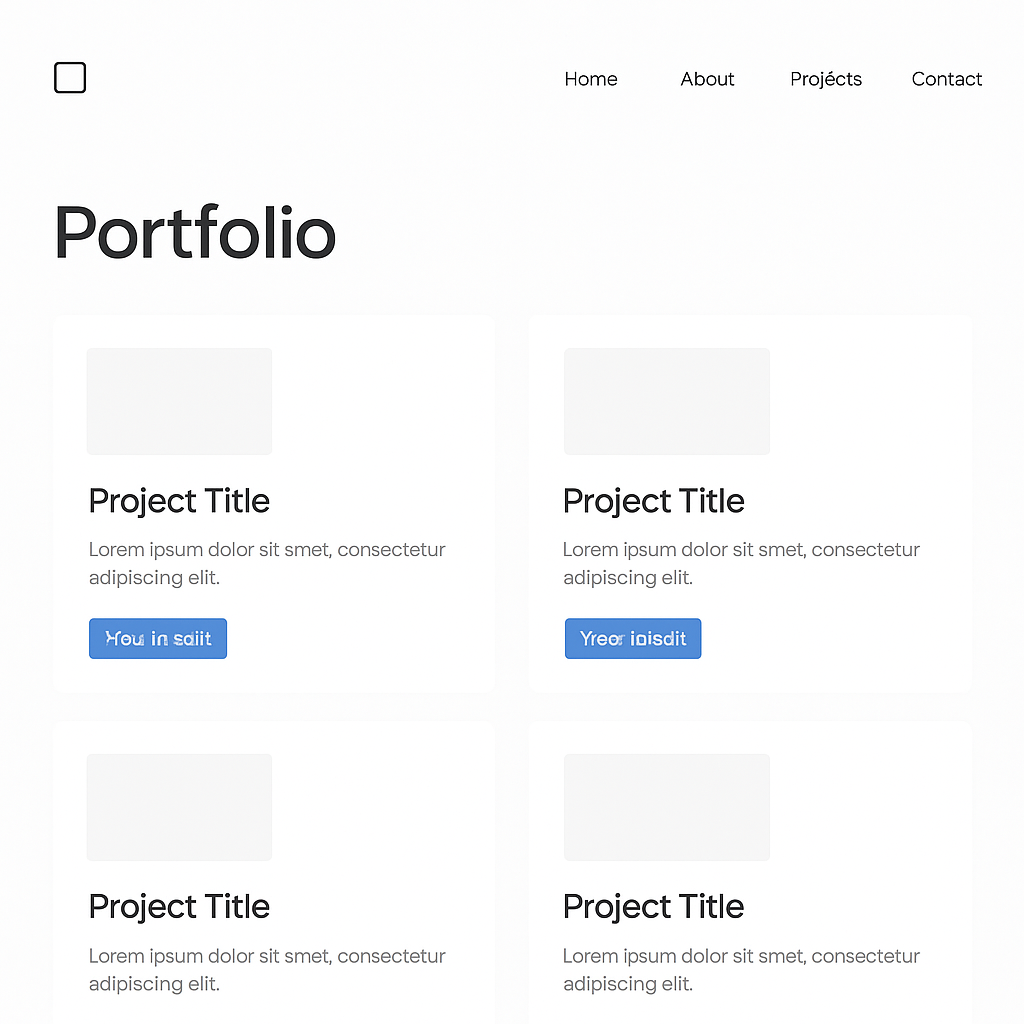 Contoh tampilan gaya Minimalism / Flat Design
